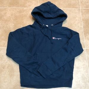 Champion Reverse Weave Blue Hoodie